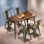Chaise d’appoint empilable à dossier en lattes de fer Northgate