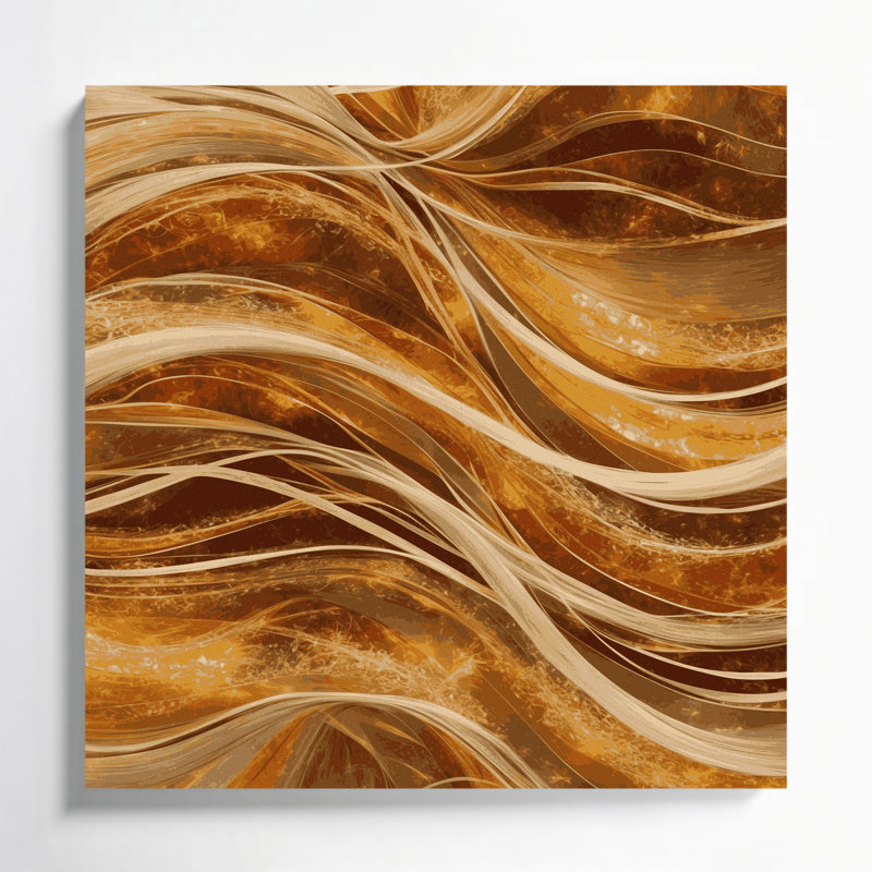 Art numérique sur toile, abstraction numérique 8, H 12 po x l 12 po