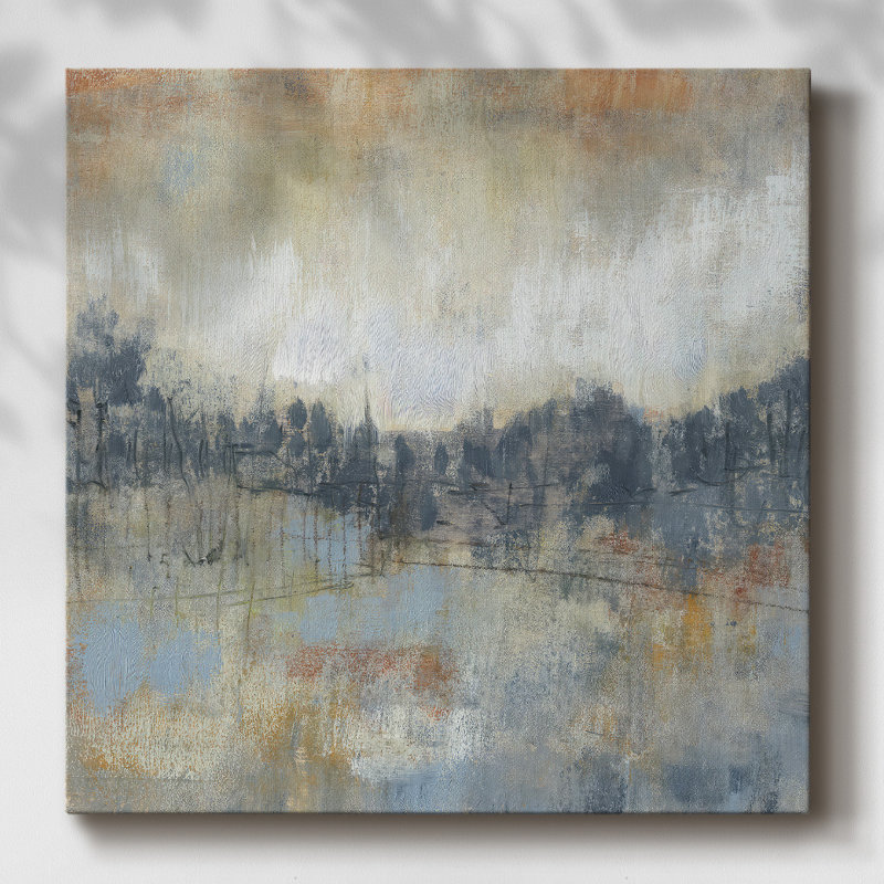 Cool Grey Horizon I-Gallery Wrapped Canvas