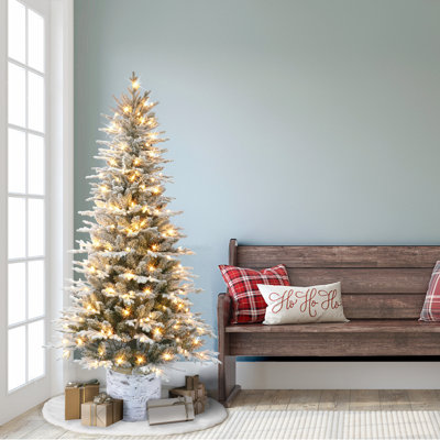 Easy Set-Up 72' Lighted Pine Christmas Tree