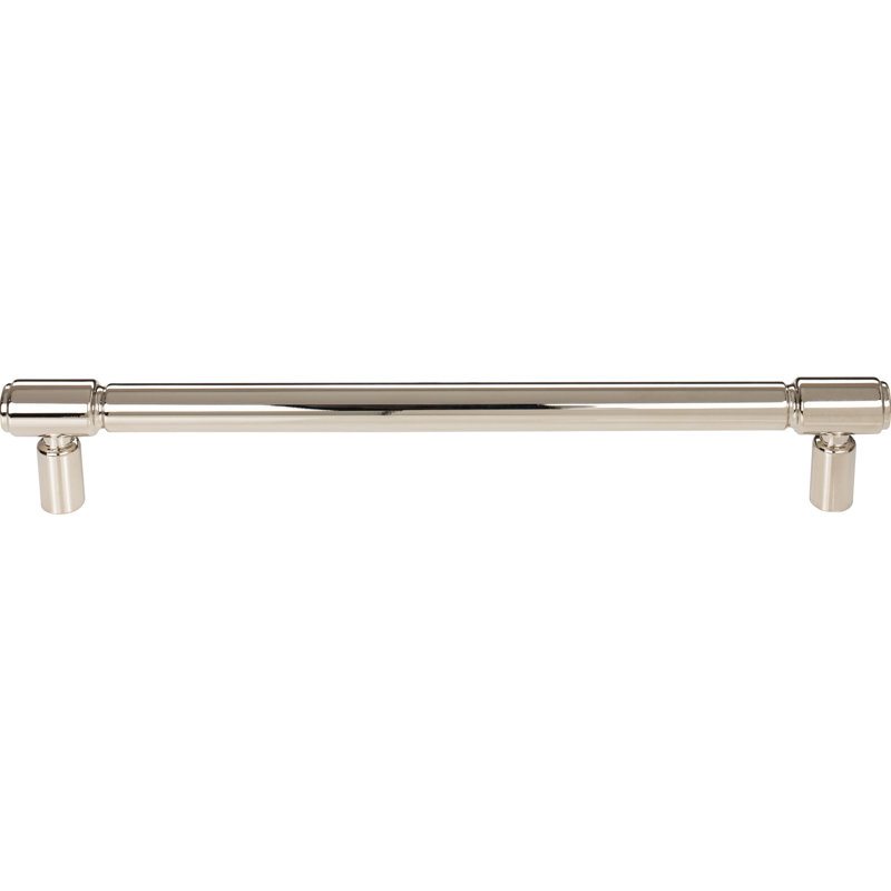 Clarence Appliance Pull, Polished Nickel, 12" Center to Center