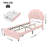 Burlyn Upholstered LED Bed Frame with Drawer & Adjustable Headboard-1044896650-1044642461