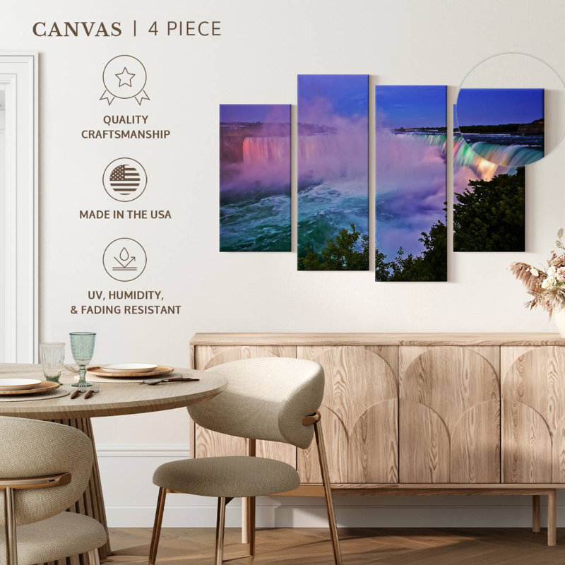 Alvord Niagara Falls At Twilight, 54" H x 84" W