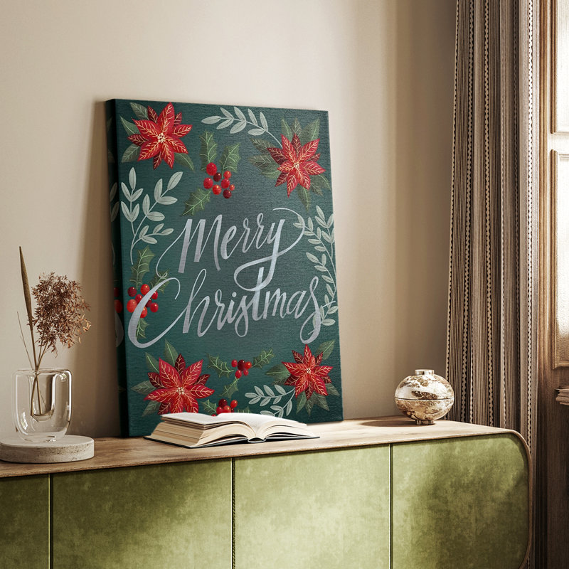Fleurs rouges de Noël II - galerie Cavas sur mesure