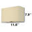 Rectangle 4500K LED Flush Mount Sconce-513978384