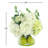 Hydrangeas Arranged in Glass Vase with Pears