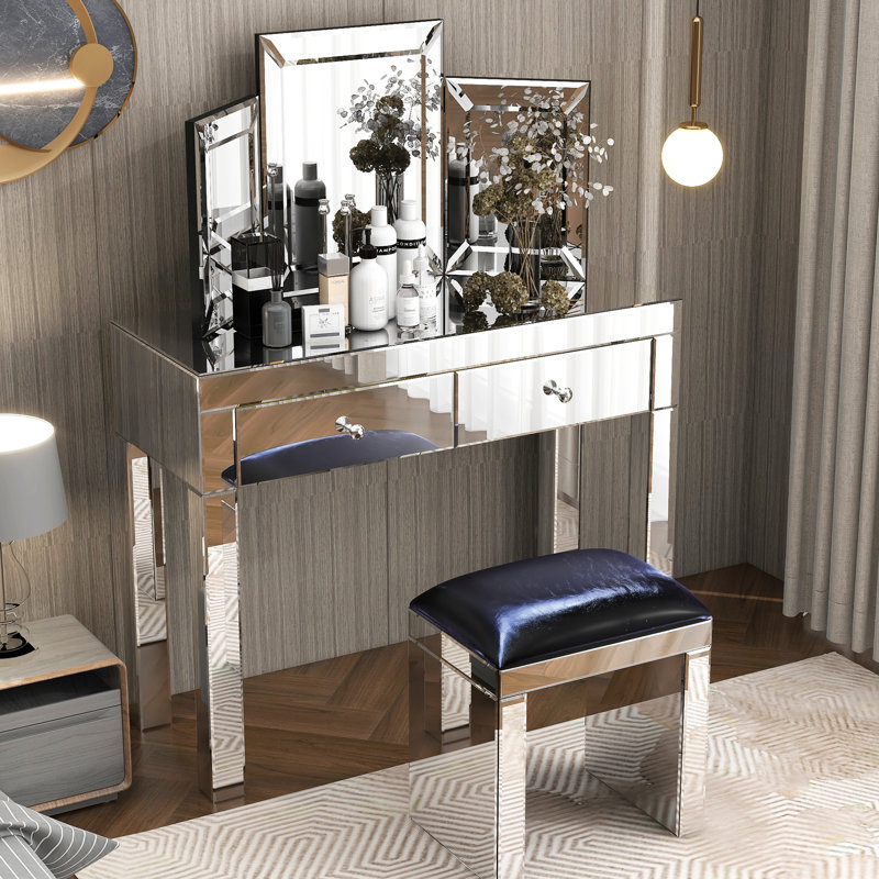 Miroir de meuble-lavabo 31 po x 20 po, style contemporain, aussi pour la chambre à coucher, décoration murale de vestibule