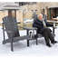Chaises avec table et banc d'extérieur