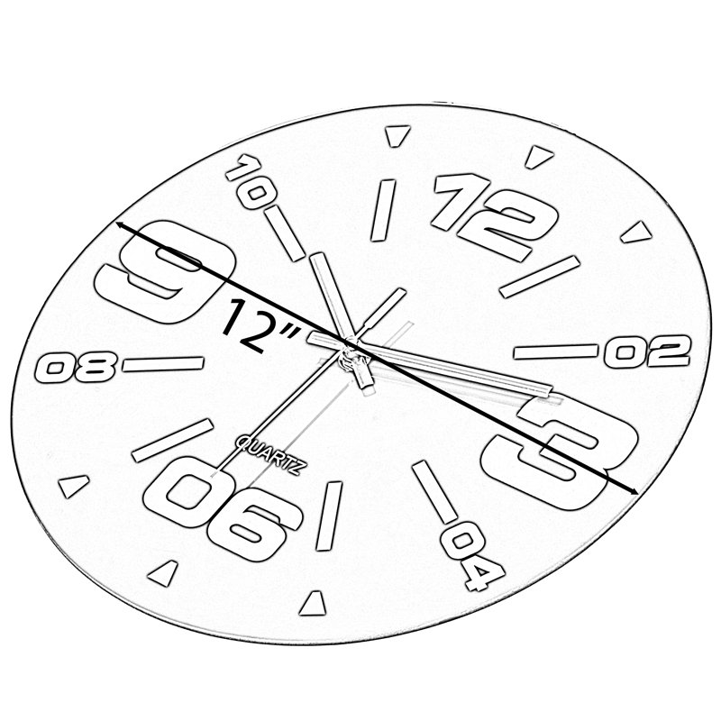 Amareya Glass Wall Clock