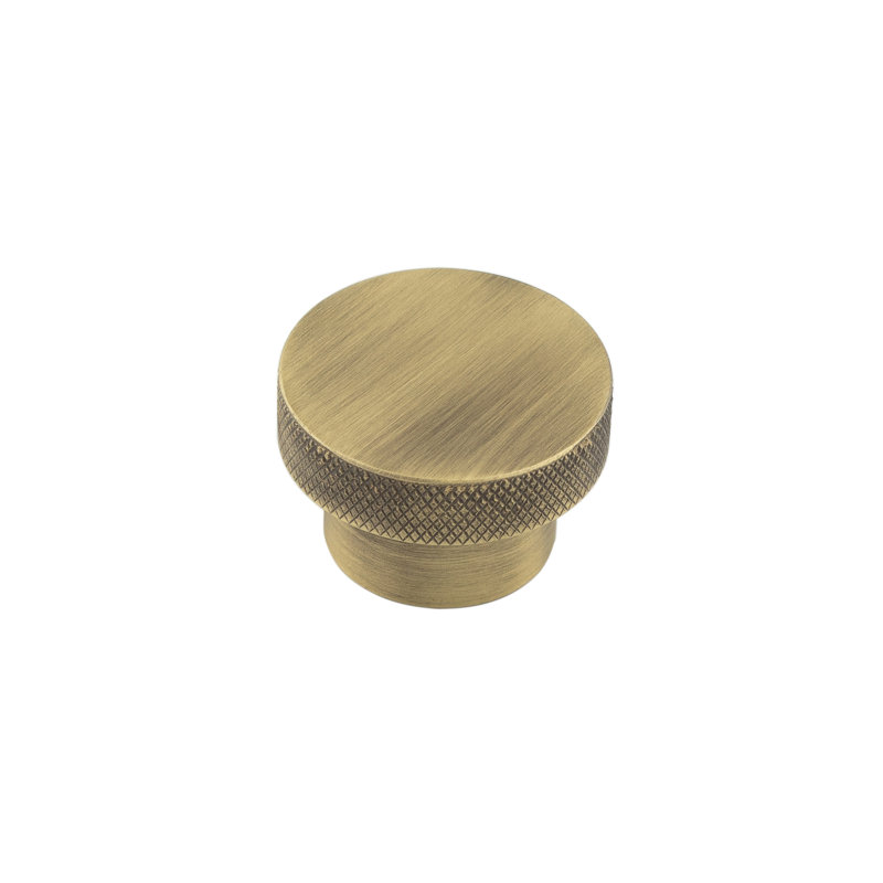 Hoxton 40mm Diameter Round Knob, Antique Brass