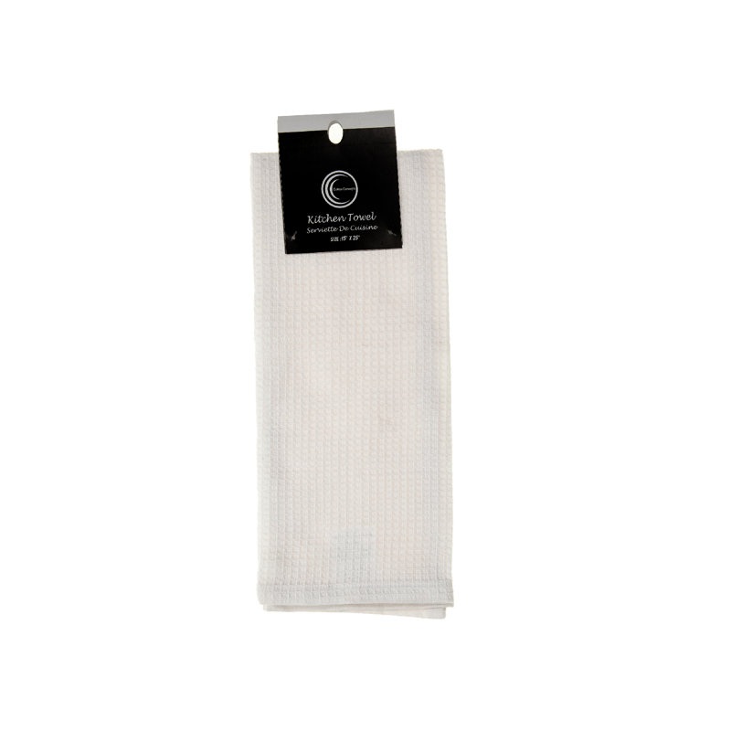Waffle Dish Cloth Kitchen Towel, White