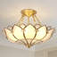 Lustre semi-encastré à 3 lumières 19 po Modern Blossom