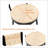 Bar Stools Swivel Counter Chairs With Metal Frame Set Of 2 Hand Woven Paper Rope Dining Barstools For Kitchen Counter-128735745