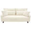 Causeuse beige moderne de 80,3 po avec 4 coussins décoratifs pour le salon-1601474020
