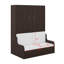 Grand lit escamotable mural avec coussin-114359503