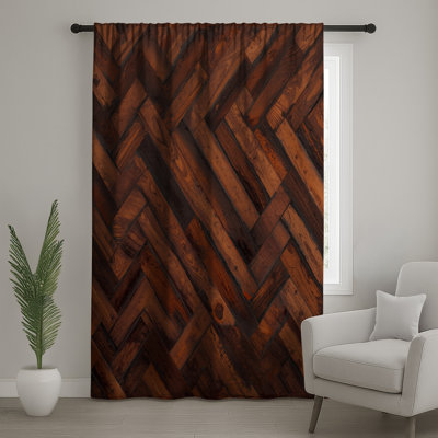 Rideaux en bois pour parquets en bois, voilages et voilages en bois - 1 panneau