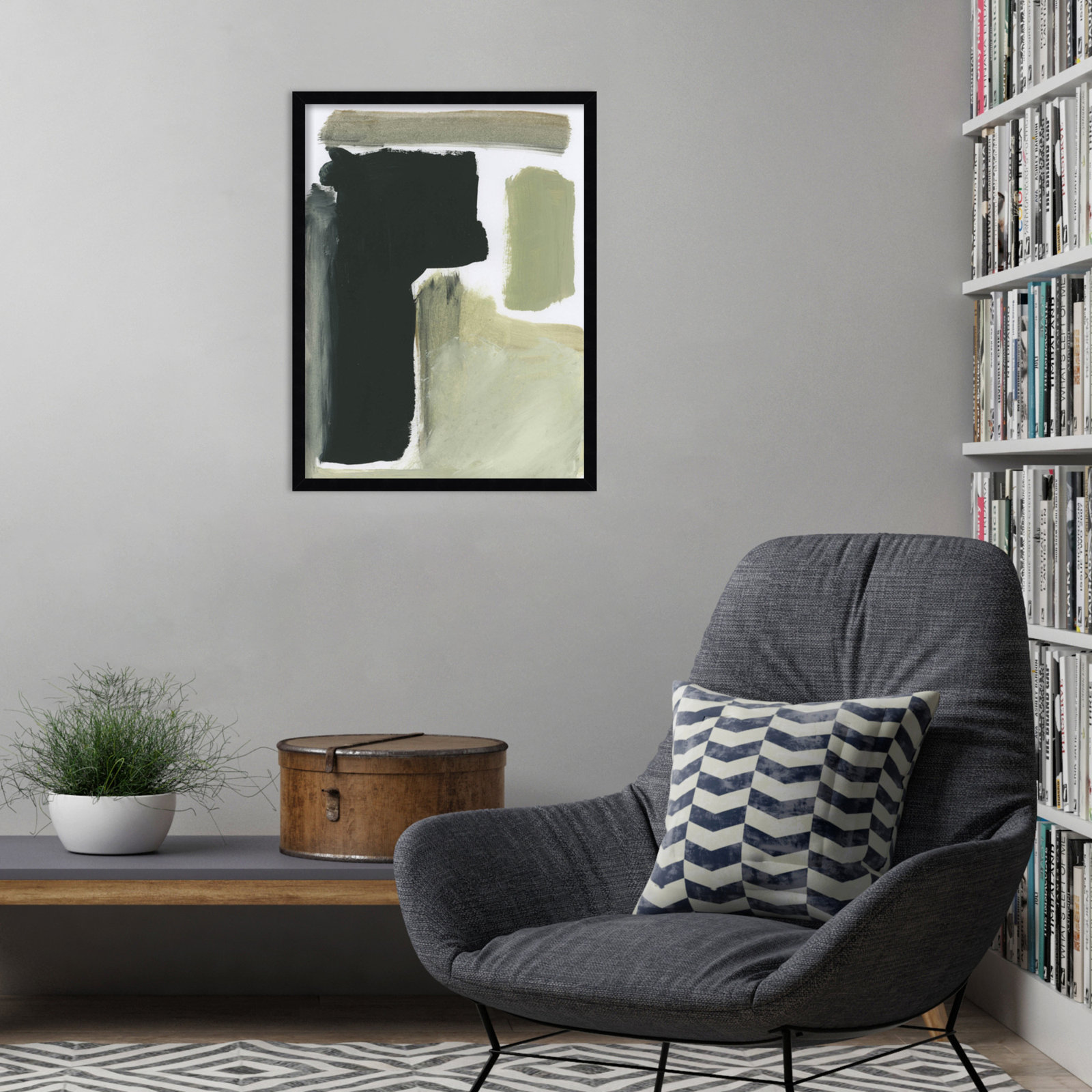 Cleve "Total" Print by Dan Hobday, Black, 25" H x 19" W