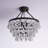 Deonta 5-Tier Dimmable Semi-Flush Crystal Chandelier-1583912172