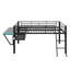Lit mezzanine avec bureau Gaming, DEL