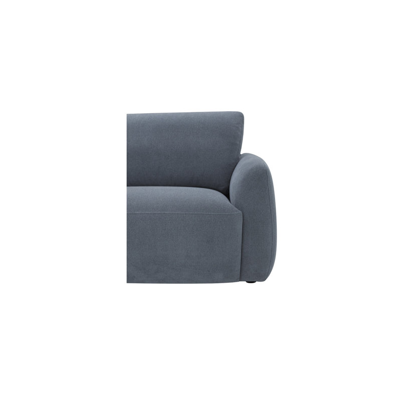 Callie Sofa 91 in. Flecked Oat, Blue, 35.4" H x 91" W x 39.4" D
