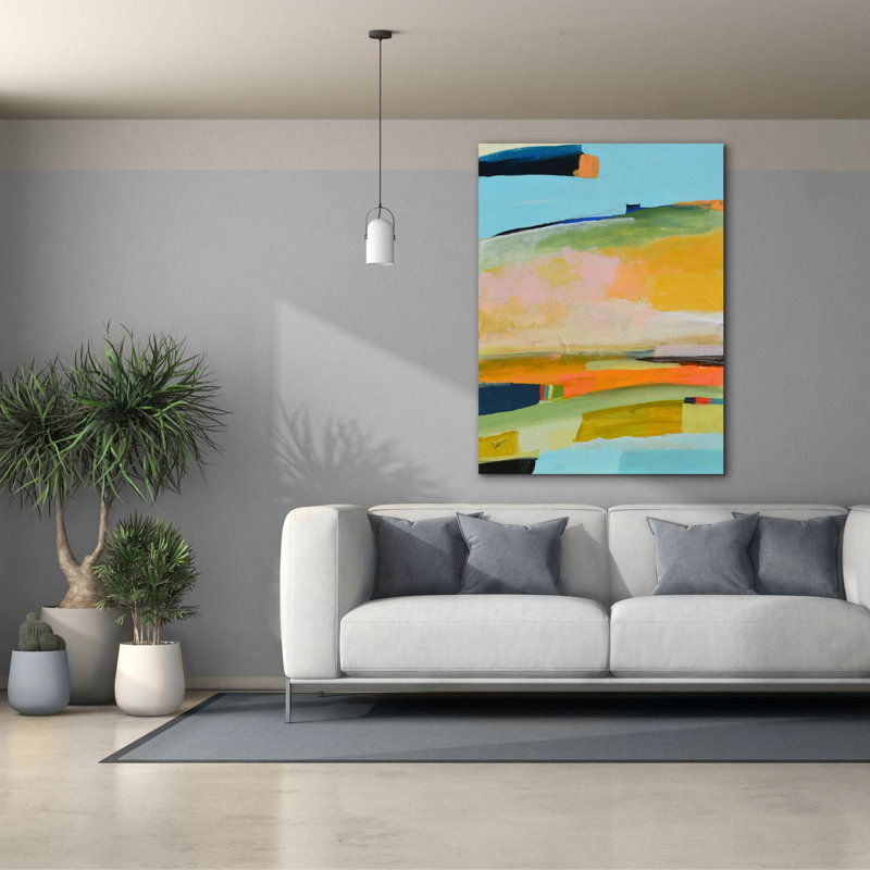 "Epic Graffiti" Colorfield No. 17 "par Jan Weiss, art mural sur toile, 40 po x 54 po, H 54 po x l 40 po