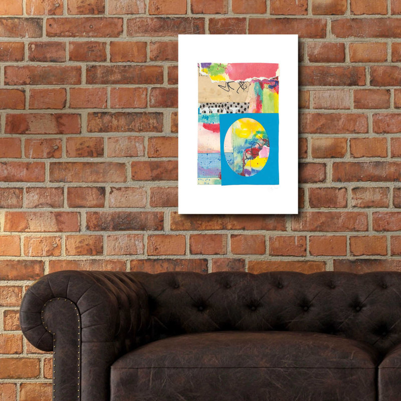 «Color Layers II par Courtney Prahl, art mural en verre acrylique, H 24 po x l 16 po x P 0,2 po