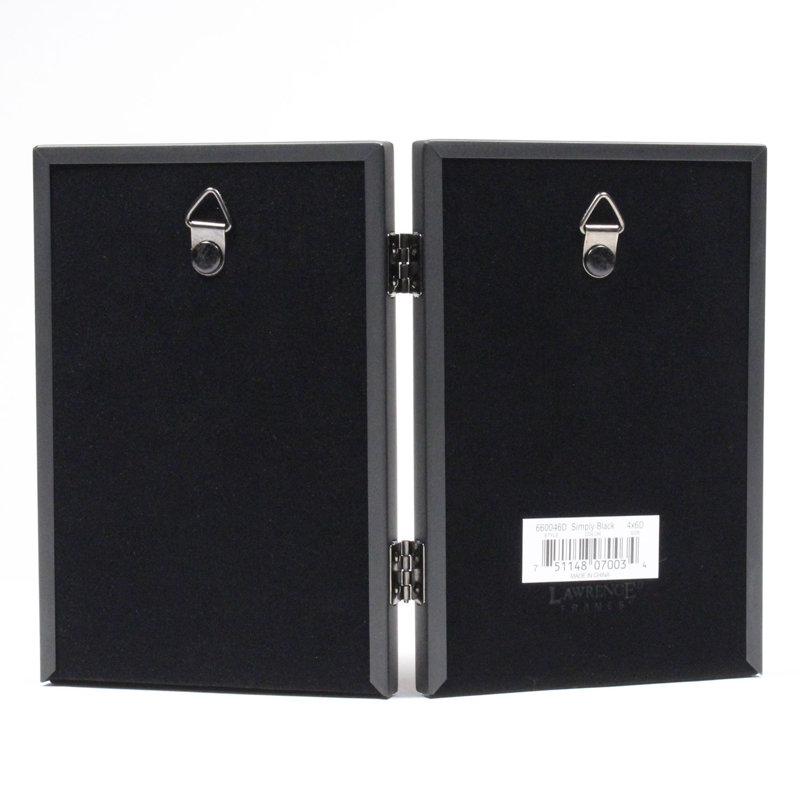 Cadre photo simple à charnière double Bumgardner, 4 po x 6 po