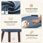 Chaise rembourrée moderne avec pieds en bois massif-938084472