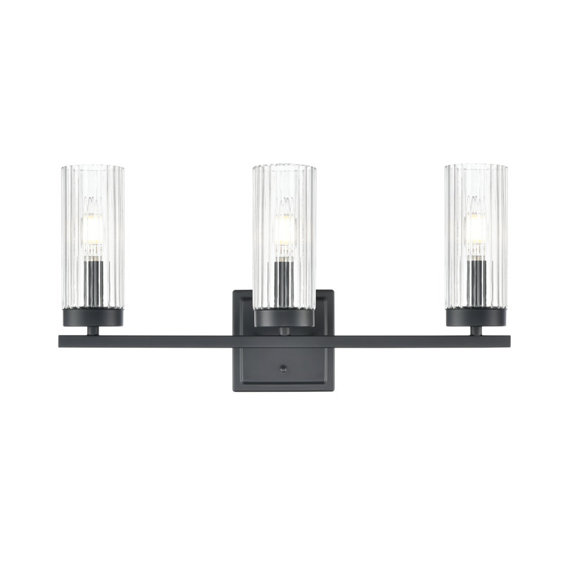Turman 21" Wide 3-Light Vanity , Matte Black