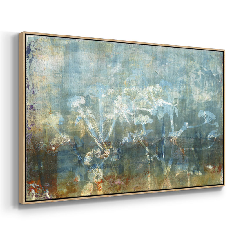 " Water'S Edge ", Natural Floater Framed Canvas, 17" H x 25" W x 2" D