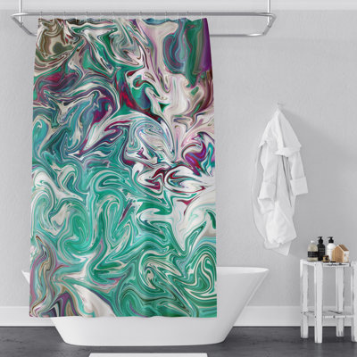 Rideau de douche simple abstrait