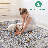 5X7 Blue/Ivory Medallion Area Rug - Non-Shedding, Stylish, Stain Resistant For Living Room, Bedroom, Dining Room, Home Office-289784961