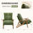 Chenille Upholstered Accent Chair With 5-Position Adjustable Backrest, Rubber Wood Arms, Indoor Leisure Chair-2145040515