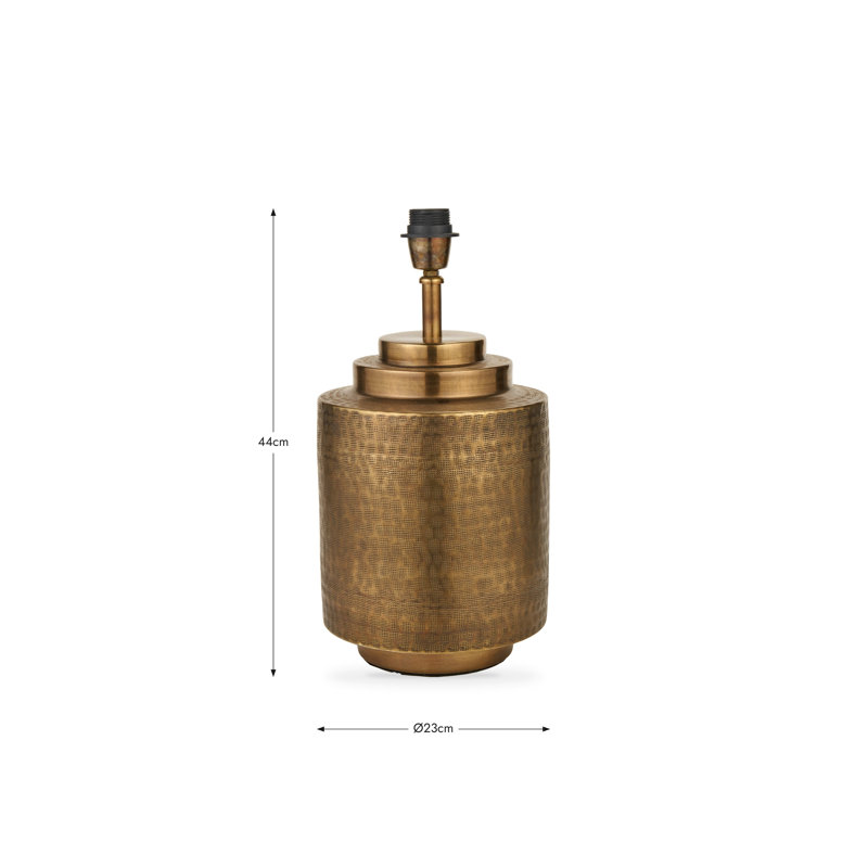 Zuri Metal Table Lamp, Gold