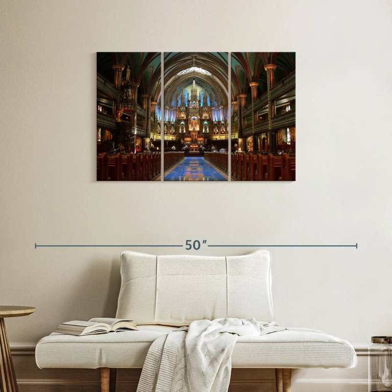 Adella Inside Notre Dame Basilica, 24" H x 38" W