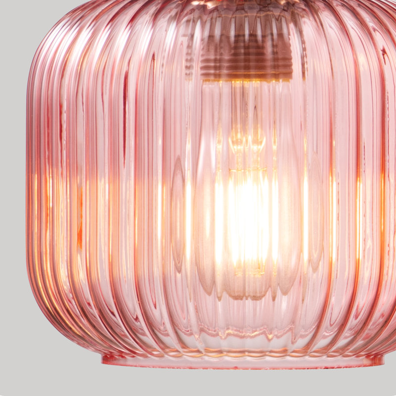 Plug-In/Hardwired Armed Sconce Iron Wall Sconces With Bulb, Pink