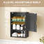 HOMCOM Bathroom Cabinet Wall Storage Shelves 40 x 20 x 60-793062233