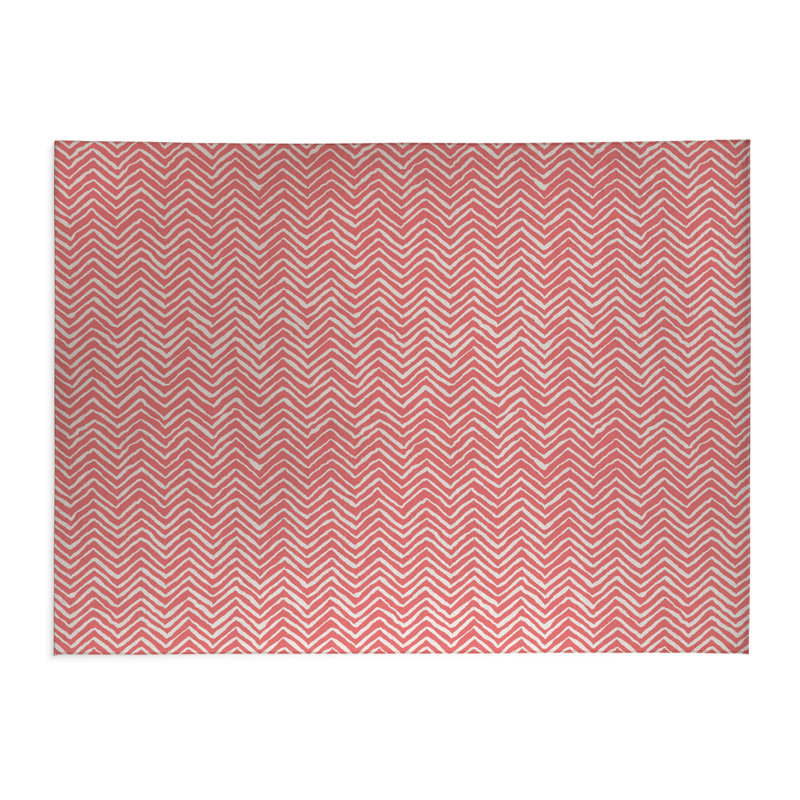 Tapis de cuisine Chevron, Vieux rose, Rectangulaire 2 pi x 3 pi