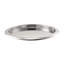 Grand plateau de service rond antidérapant amovible de 16 po en acier inoxydable poli-124435299