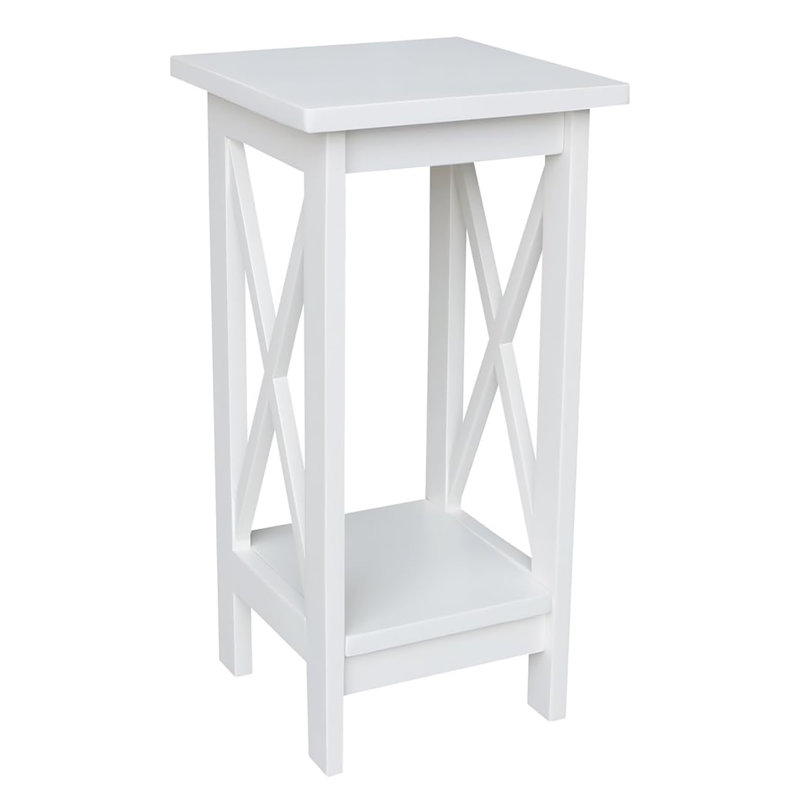 Support pour plante 24 po, Blanc plage