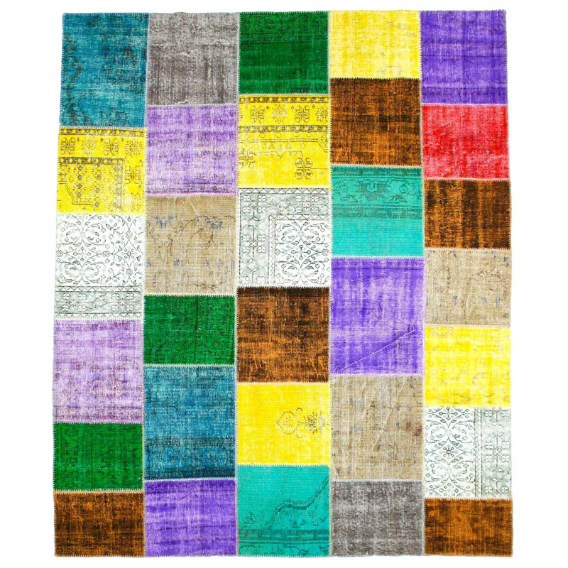 8x10 Multicolor Turkish Patchwork Rug