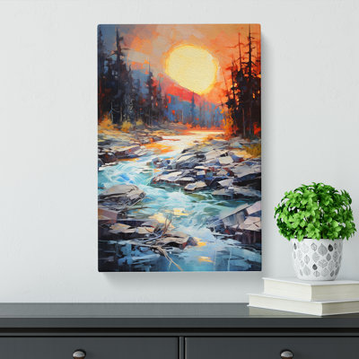 River Gestural - No Frame Print