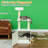 White  Cat Tree with Litter Box Enclosure