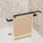 Matte Black Aluminum Frame Double Sliding Shower Door 54" W X 72" H, 1/4" (6mm) Clear Tempered Glass With -proof Film, Waterproof And Easy To Install In Bathroom Wide High Glass, Frame, , Waterproof,