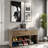 Shoe Bench With Cushion And Adjustable Shelf-177416798