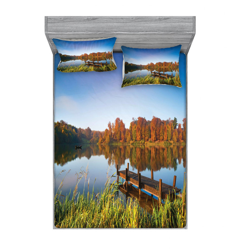 Microfiber Sheet Set, Queen Sheet Set with 2 Pillowcases