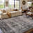 Machine Washable Rug with Rubber Backing for Living Room Oriental Non-Slip Bedroom Rug Floral Faux Wool Runner Rugs for Hallway Kitchen Entryway Laundry-1285244125