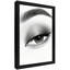 Art mural de maquillage pour les yeux encadré noir, impressions esthétiques réalistes de beauté-1519457398