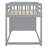 Low Bunk Bed with Storage Drawers and Shelves-738398858-738398859