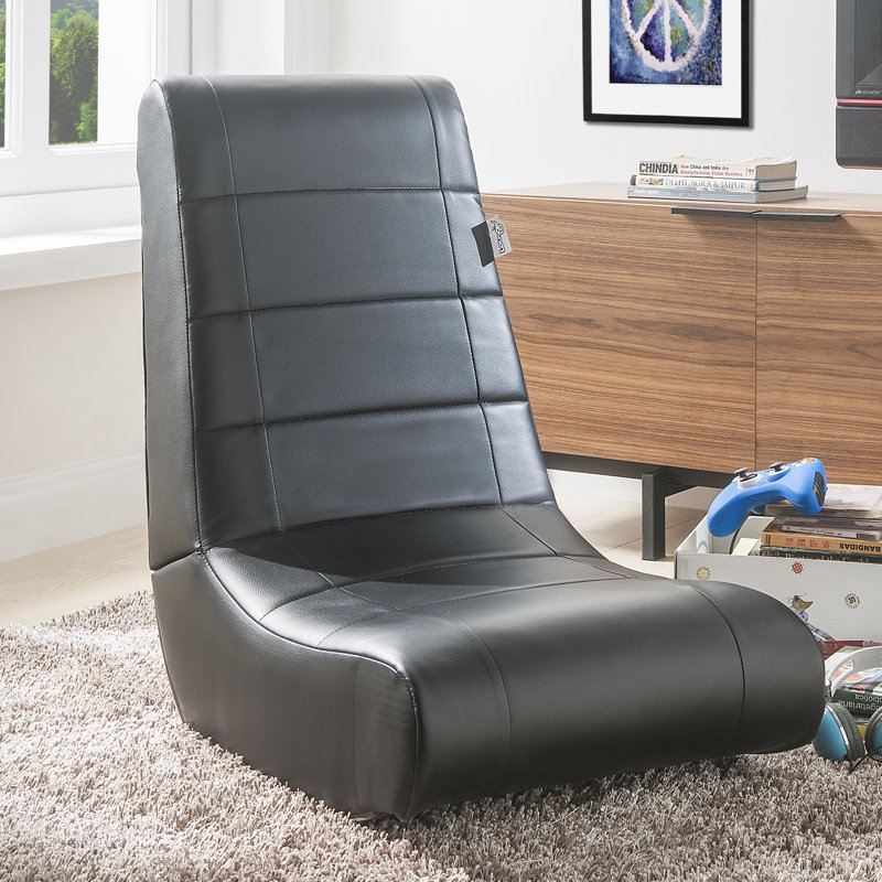 Chaise berçante pour jeux vidéo Loungie Rockme, Noir